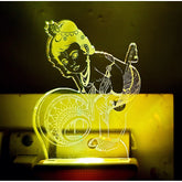 MultiColor Bal Krishna AC Adapter Night Lamp, 3D illusion design on acrylic glass, ideal for living room & bedroom decor